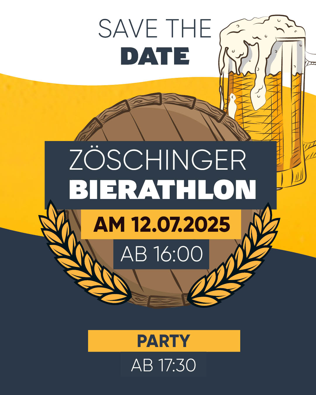Save the Date Bierathlon Zöschingen Save the Date Bierathlon Zöschingen