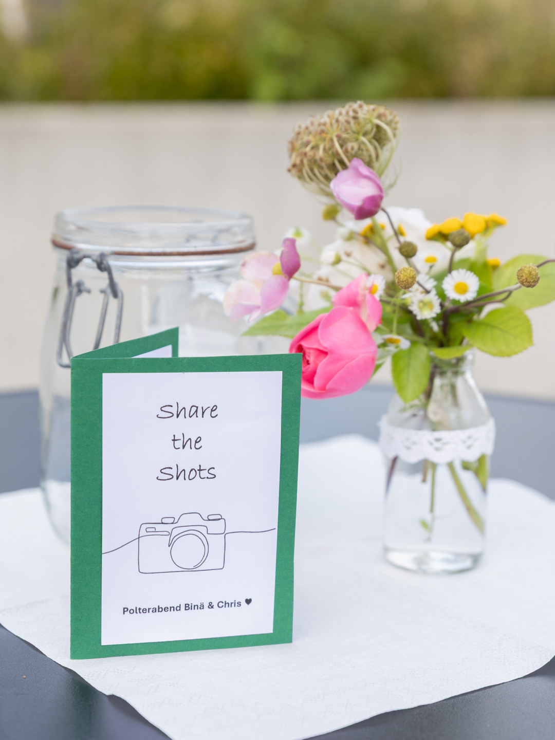 Fotografie bei einem Polterabend kurz vor der Hochzeit