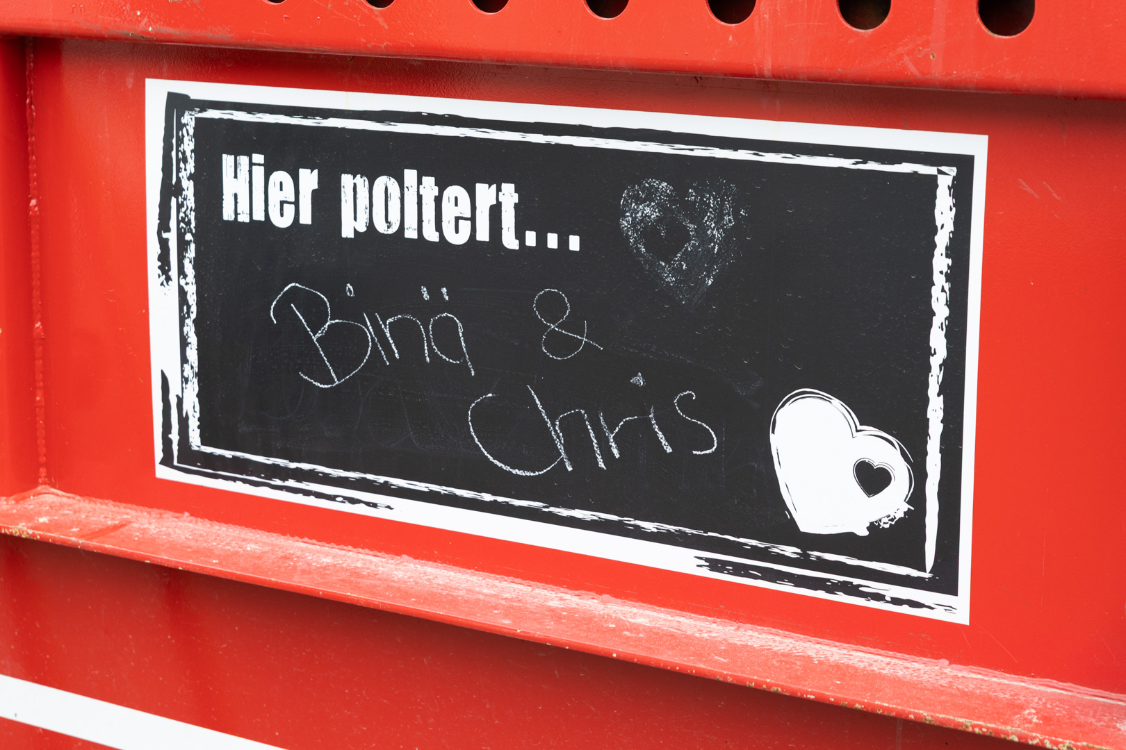 Fotografie bei einem Polterabend kurz vor der Hochzeit