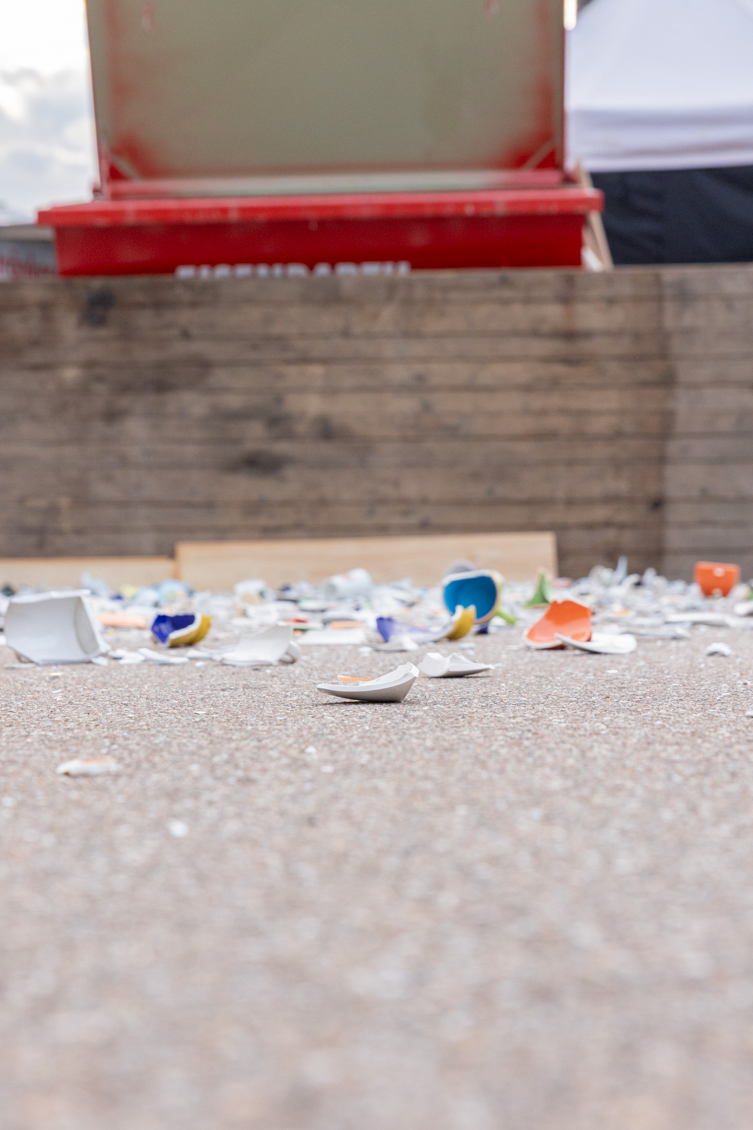 Fotografie bei einem Polterabend kurz vor der Hochzeit