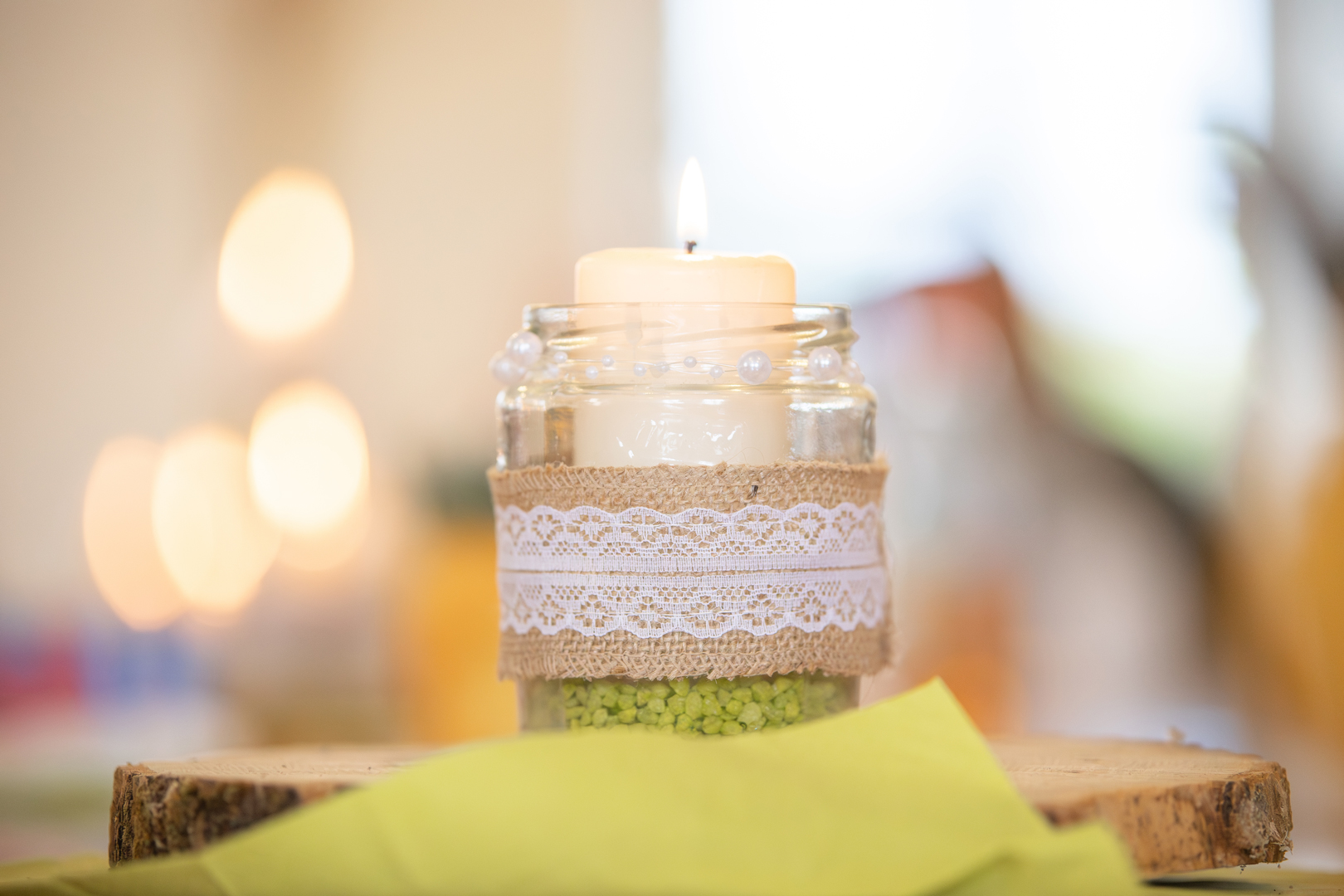 Fotografische Begleitung einer Taufe in Zöschingen - Deko bei der Taufe