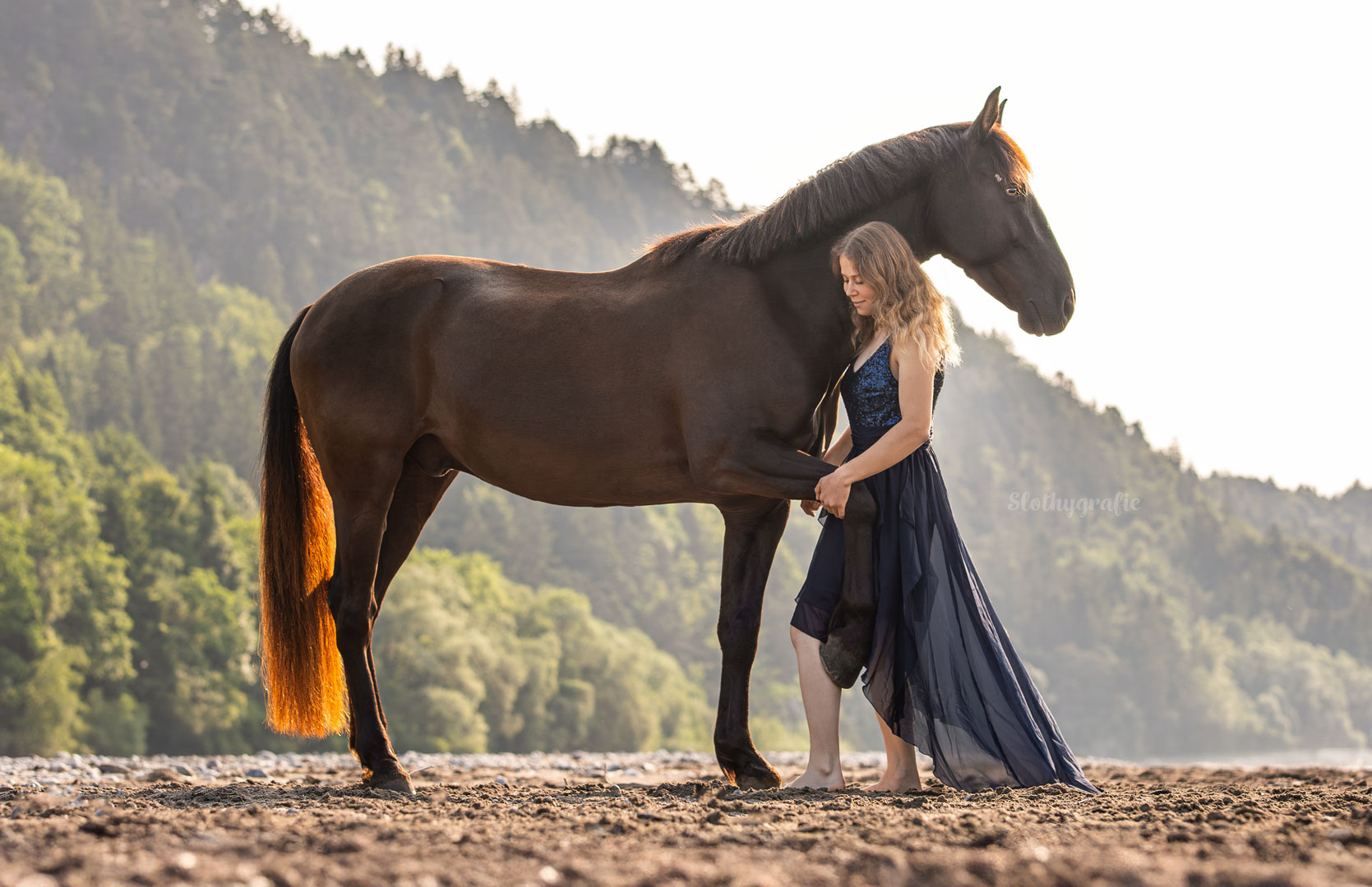 Maddi & Brillant beim Pferdeshooting in Pinswang beim Portfolioday von Sophia Grabig