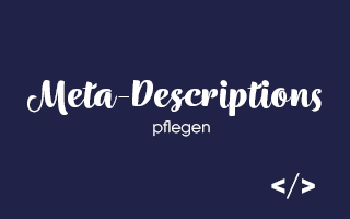 Meta Descriptions pflegen – SEO Optimierung – Meine Tools und Tricks